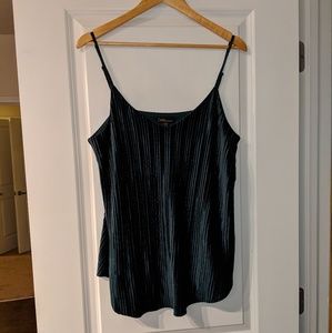 Dark Green Velvet Tank Top